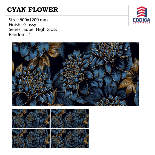 HG- CYAN FLOWER