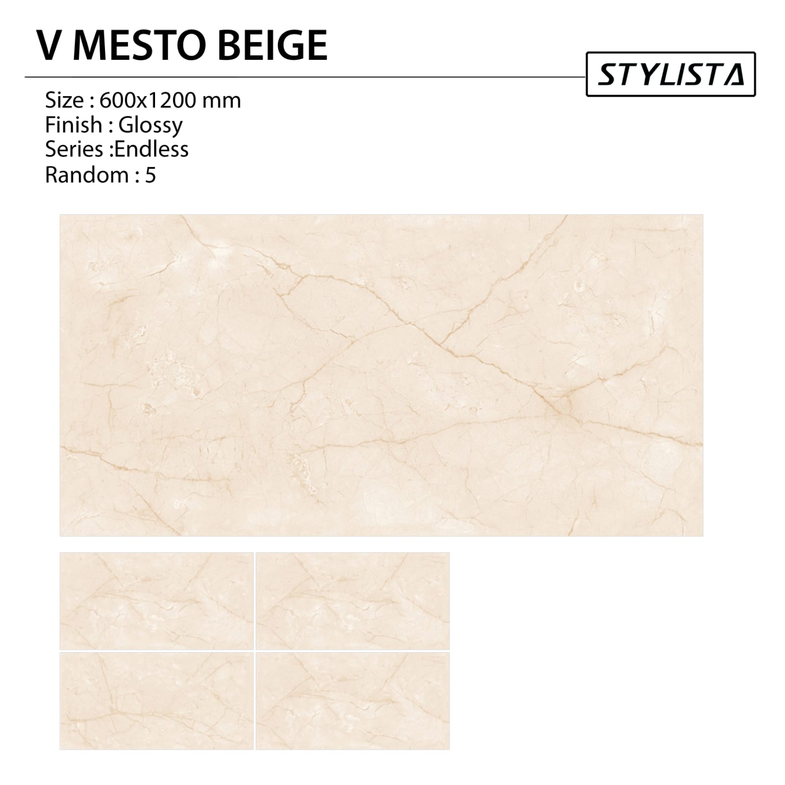 V MESTO BEIGE (3PCS)