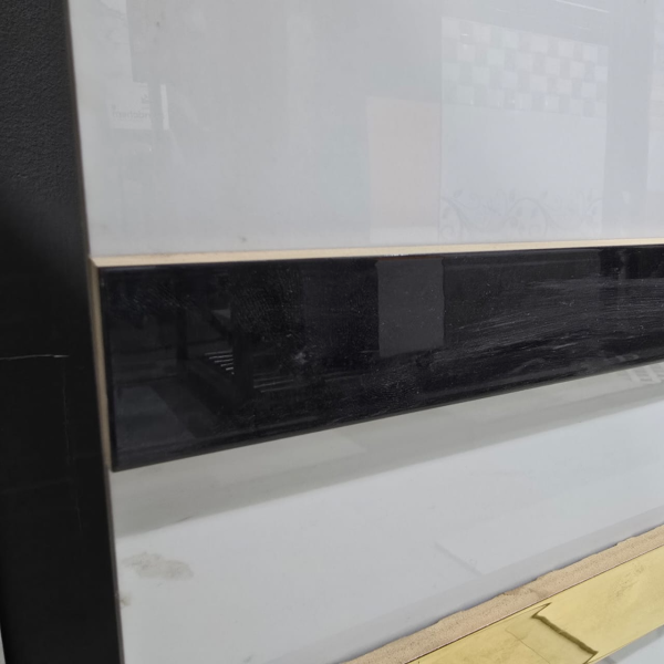 BLACK FLAT PATTI 40 MM